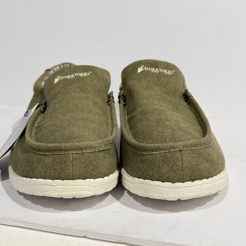 NWT Frogg Toggs Olive Green Java Sneakers Slip On Size 8 Men’s Shoes - Picture 7 of 16